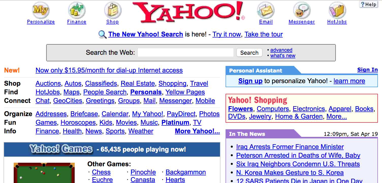 yahoo 2003